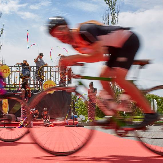 Cyclistes au Festival Go vélo Montréal