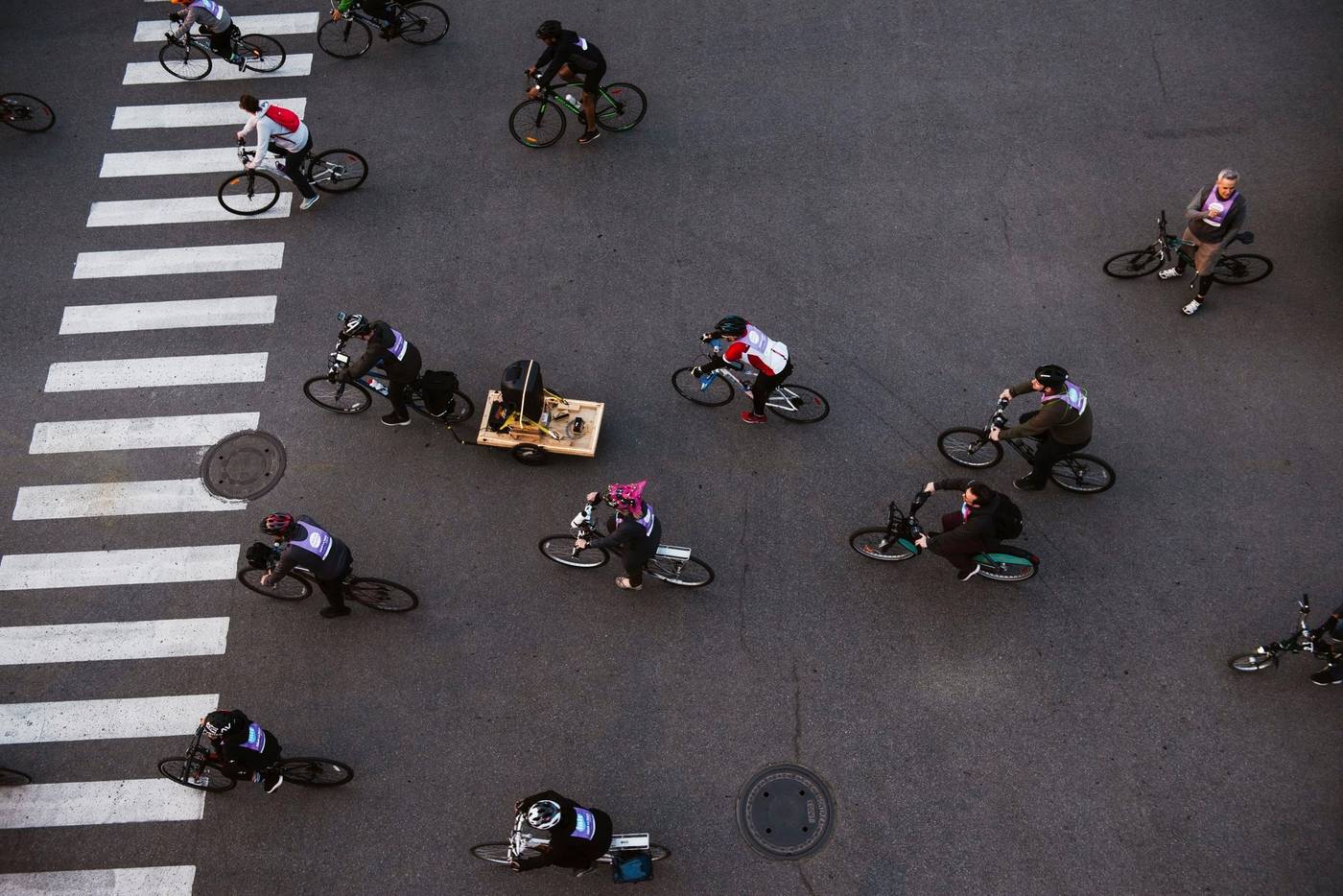 Cyclistes au Festival Go vélo Montréal