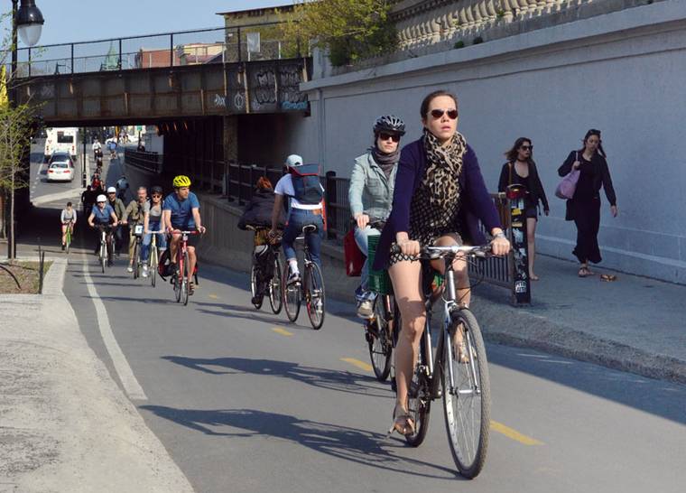 Cyclistes au Festival Go vélo Montréal